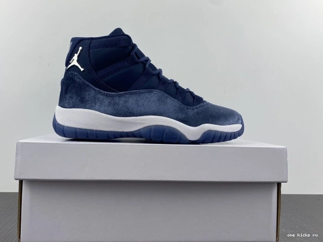 Rep VELVET WMNS AR0715-441 JORDAN MIDNIGHT AIR 11 NAVY 0529